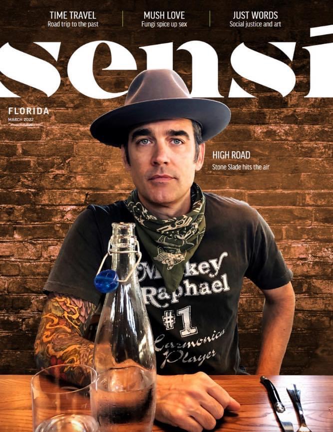 Stone Slade Sensi Magazine cover feature