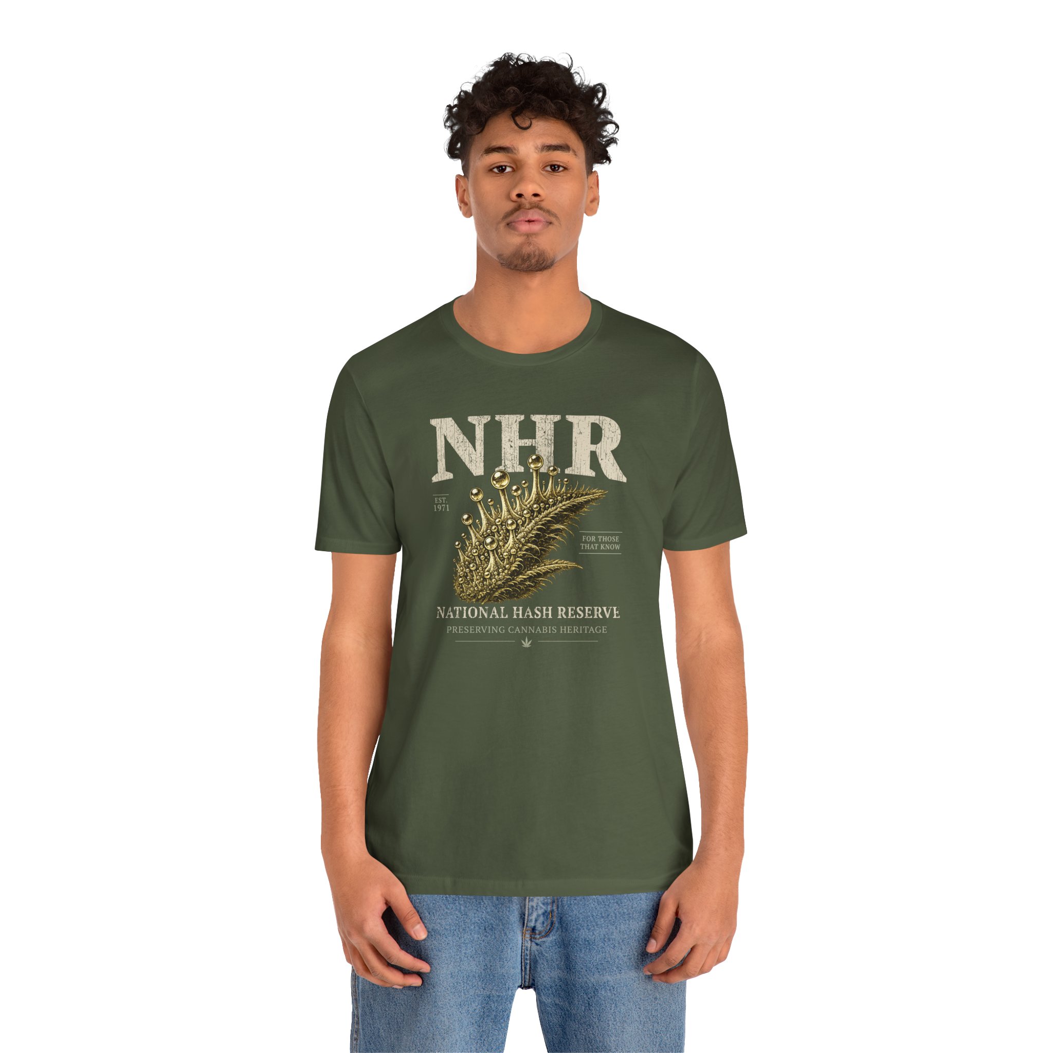 National Hash Reserve T-Shirt | Cannabis Heritage Tee | Hash Culture Shirt | Bella Canvas 3001 Graphic Tee | Stoner Streetwear Gift - Image 6