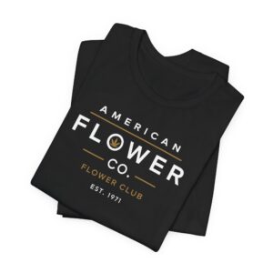 American Flower Co Shirt | Cannabis Lifestyle Tee | Flower Club T-Shirt | Vintage Streetwear | Bella Canvas 3001 Unisex Graphic Tee