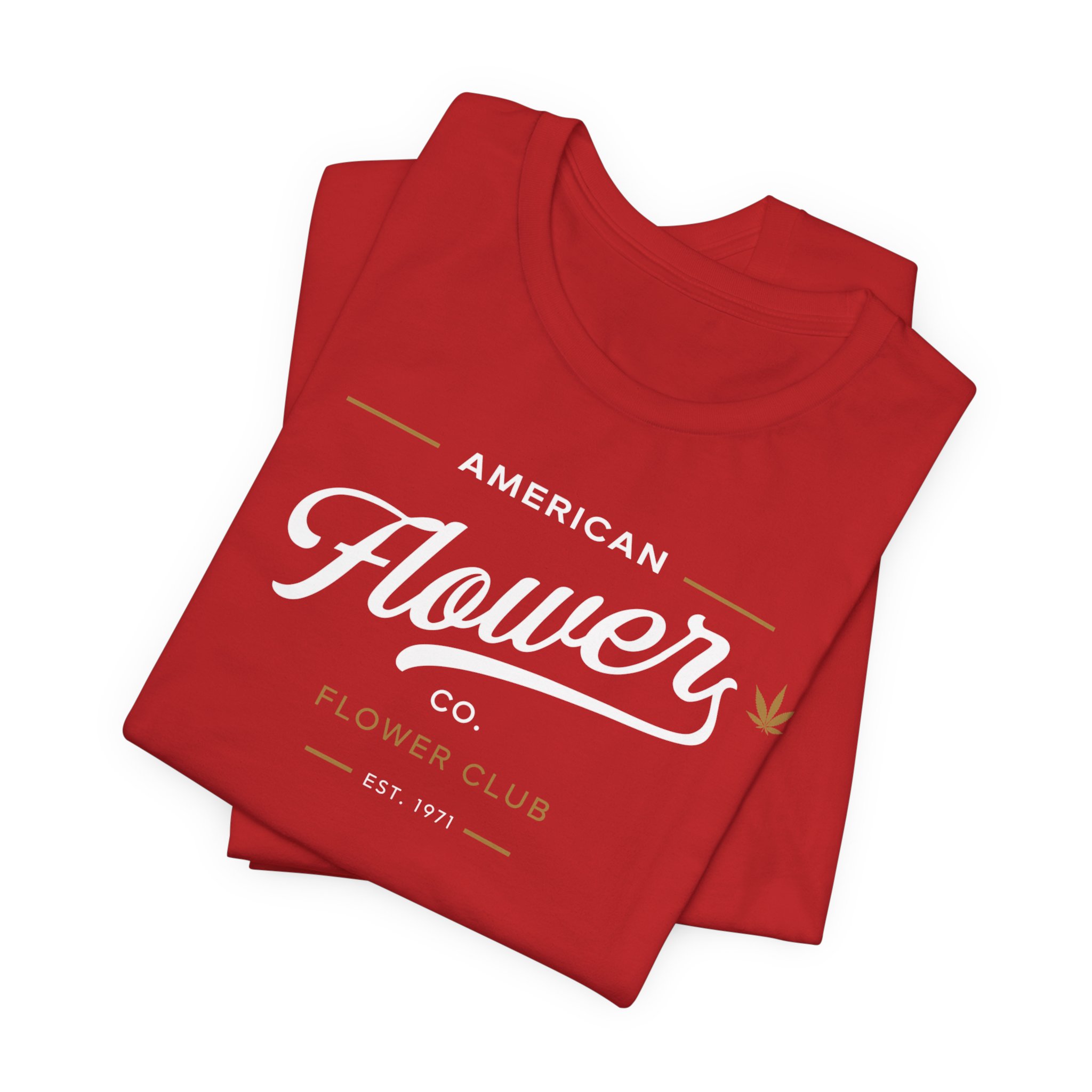 American Flower Co. Script Logo T-Shirt | Vintage Cannabis Lifestyle Tee | Unisex Jersey Short Sleeve Tee - Image 11