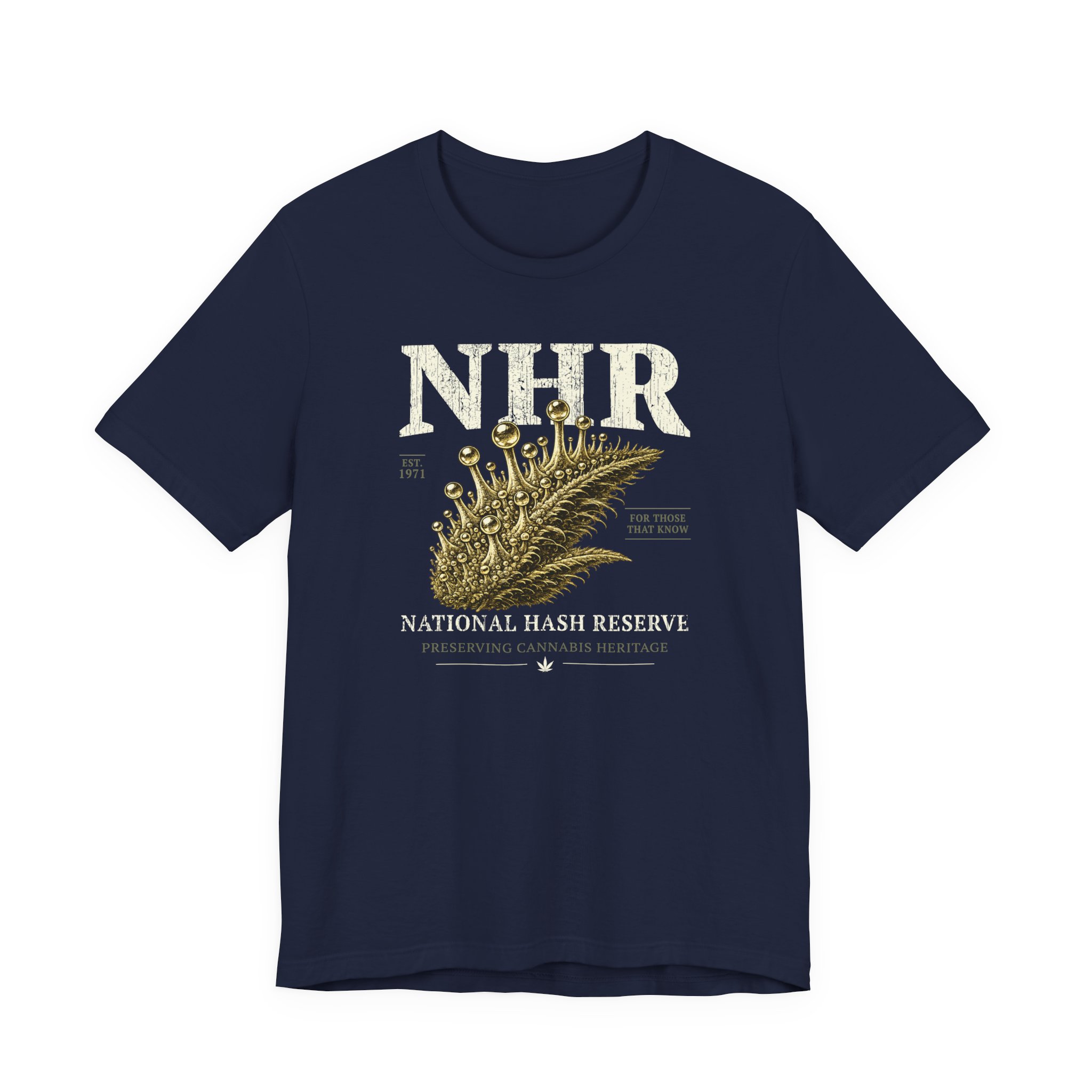 National Hash Reserve T-Shirt | Cannabis Heritage Tee | Hash Culture Shirt | Bella Canvas 3001 Graphic Tee | Stoner Streetwear Gift - Image 7