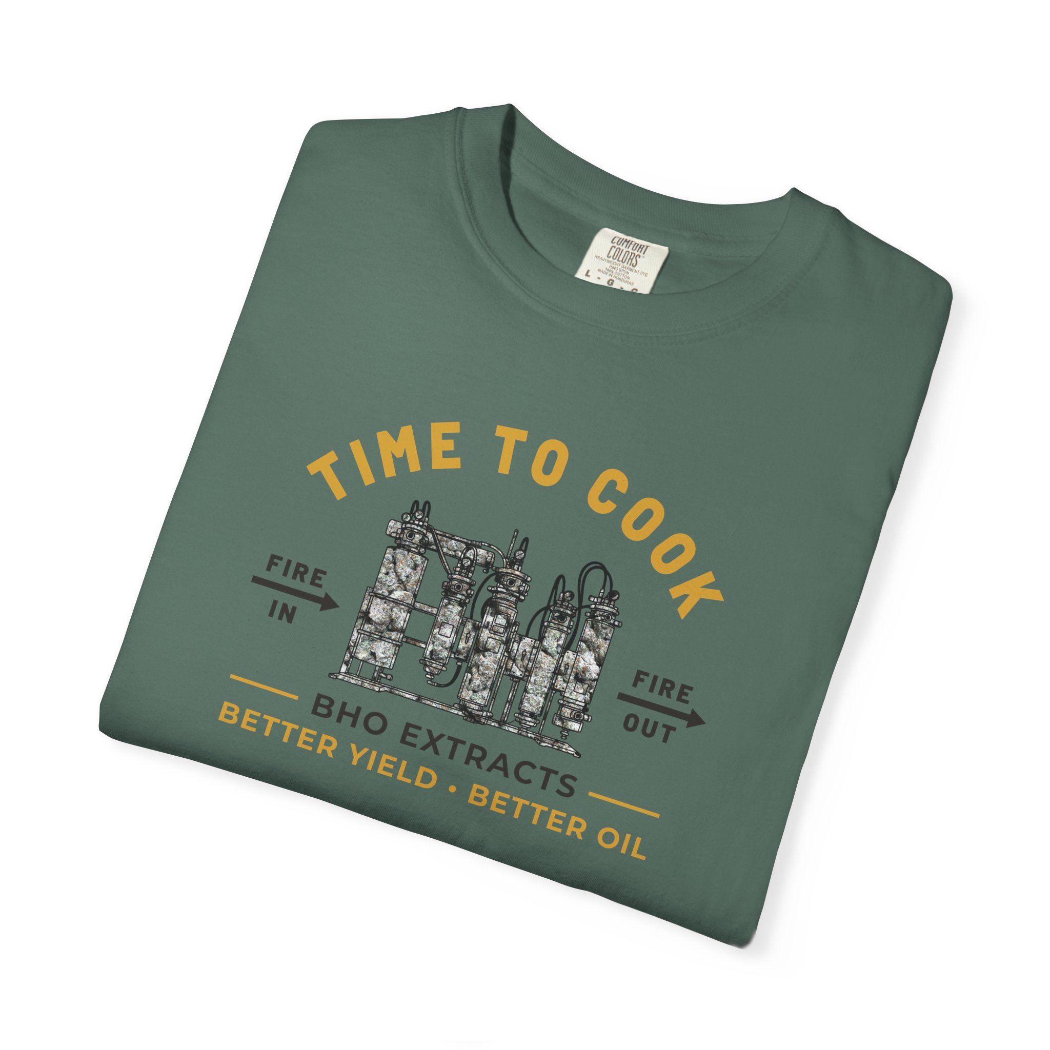 Cannabis Extraction T-Shirt | BHO Extracts Tee | Dab Shirt | Hash Maker Gift | Comfort Colors 1717 Graphic Tee - Image 9