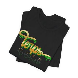 Terps Over THC T-shirt, Cannabis Connoisseur Tee, Hand Drawn Font Shirt, Cannabis Plant Terpenes, Unisex Jersey Tee, THC Levels Shirt
