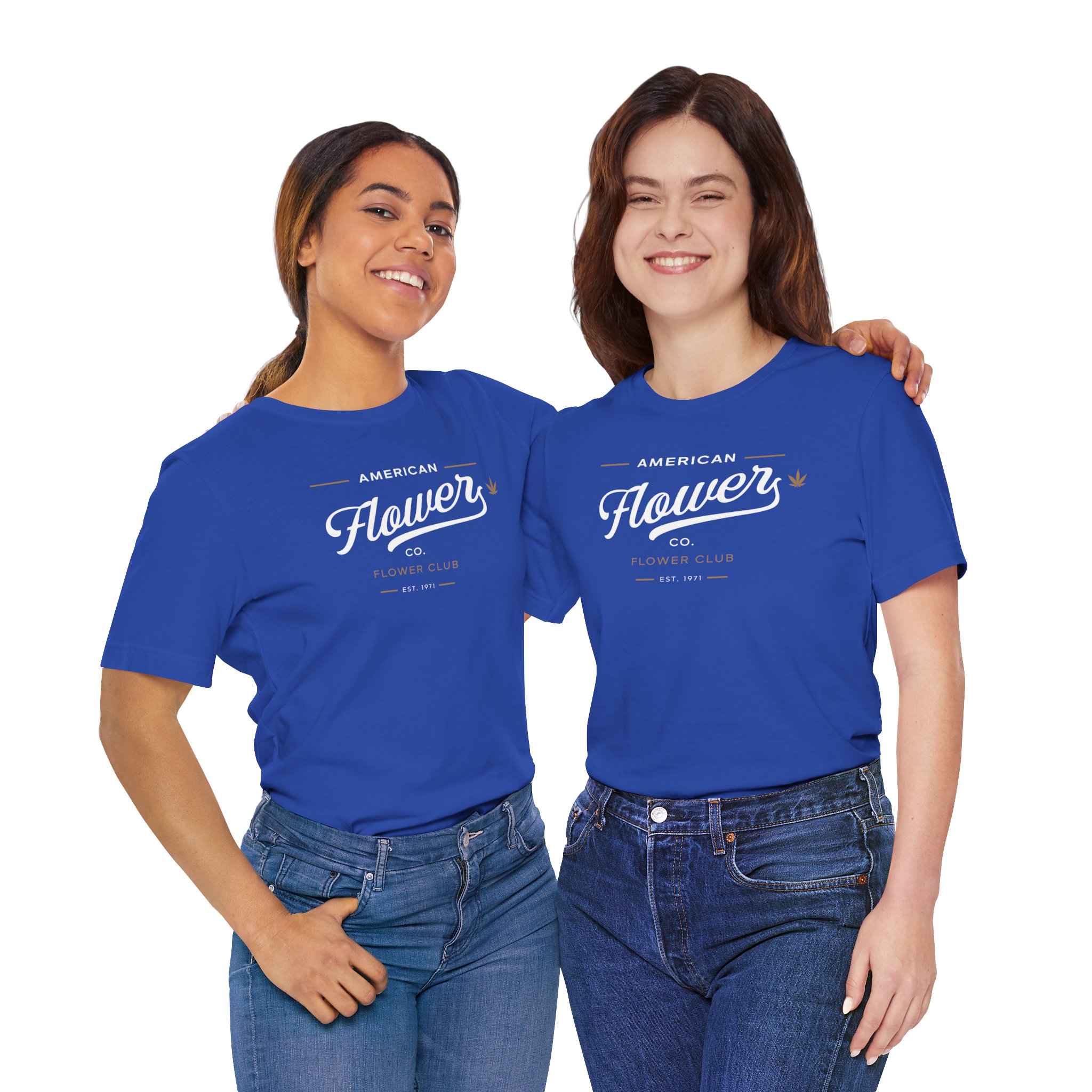 American Flower Co. Script Logo T-Shirt | Vintage Cannabis Lifestyle Tee | Unisex Jersey Short Sleeve Tee - Image 6