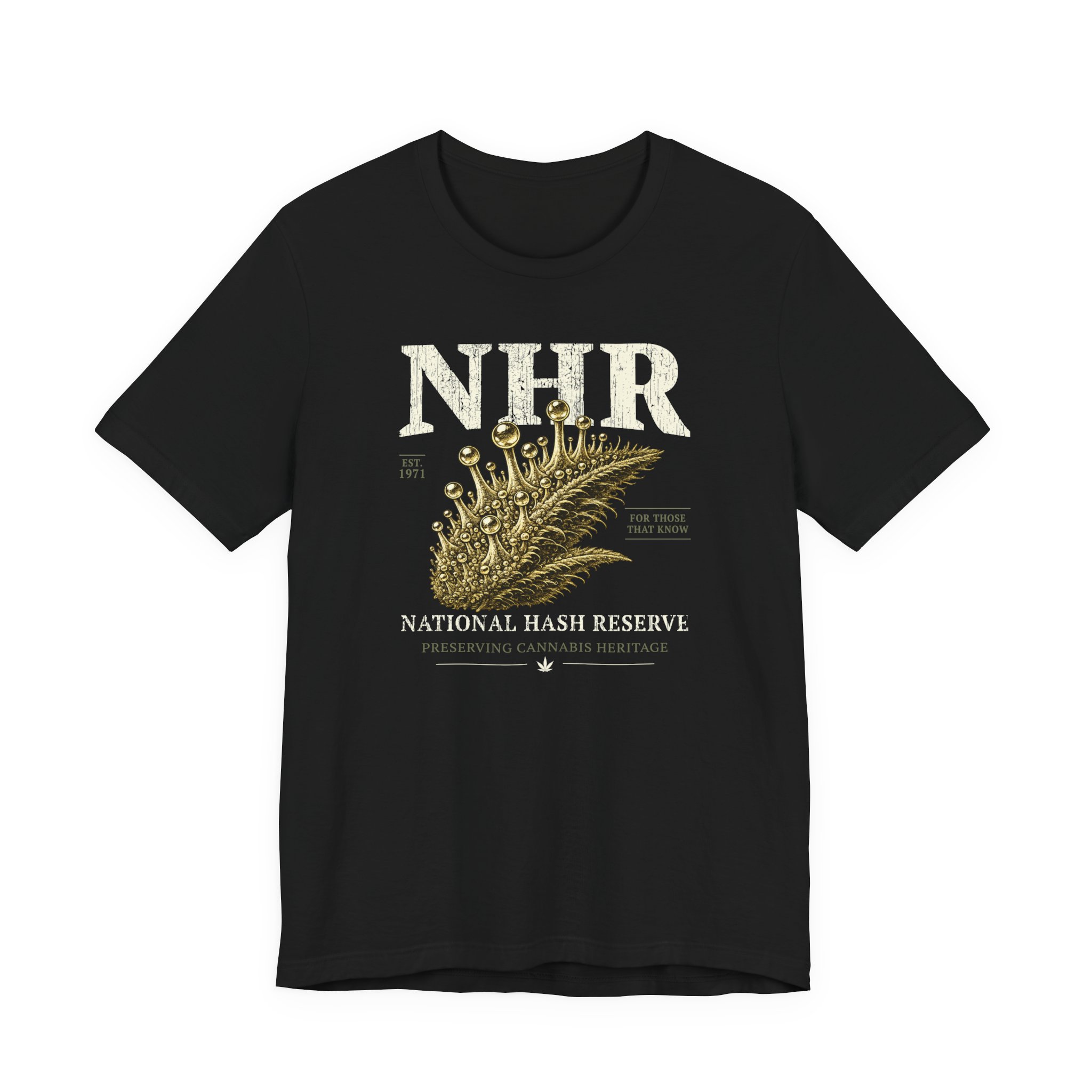 National Hash Reserve T-Shirt | Cannabis Heritage Tee | Hash Culture Shirt | Bella Canvas 3001 Graphic Tee | Stoner Streetwear Gift - Image 2