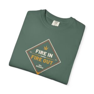 Fire In Fire Out Cannabis T-Shirt | Premium Solventless Hash Shirt | Rosin Culture Graphic Tee | Comfort Colors | Stoner Streetwear