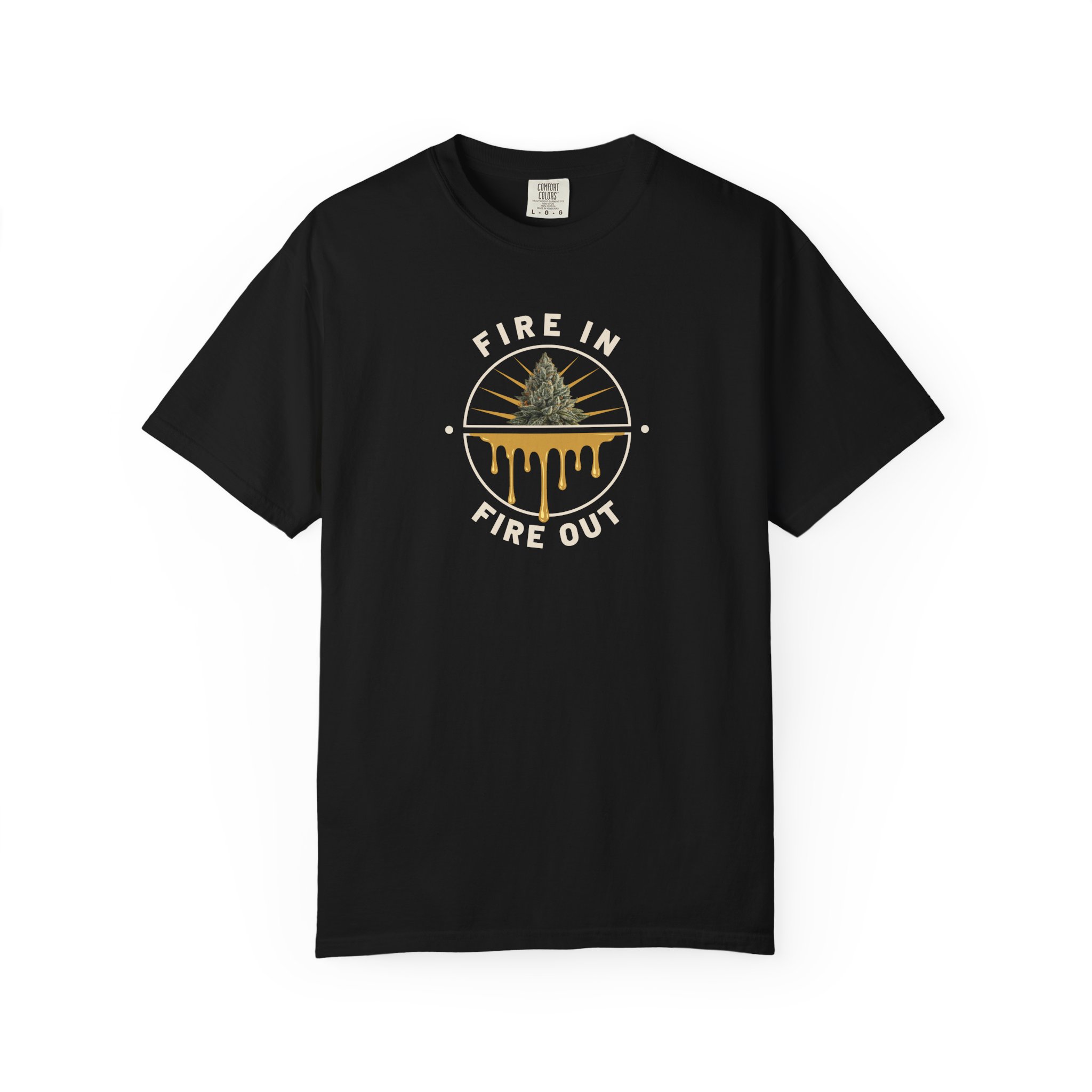 Fire In Fire Out Cannabis T-Shirt | Premium Solventless Hash Shirt | Rosin Culture Graphic Tee | Comfort Colors | Stoner Streetwear - Image 10