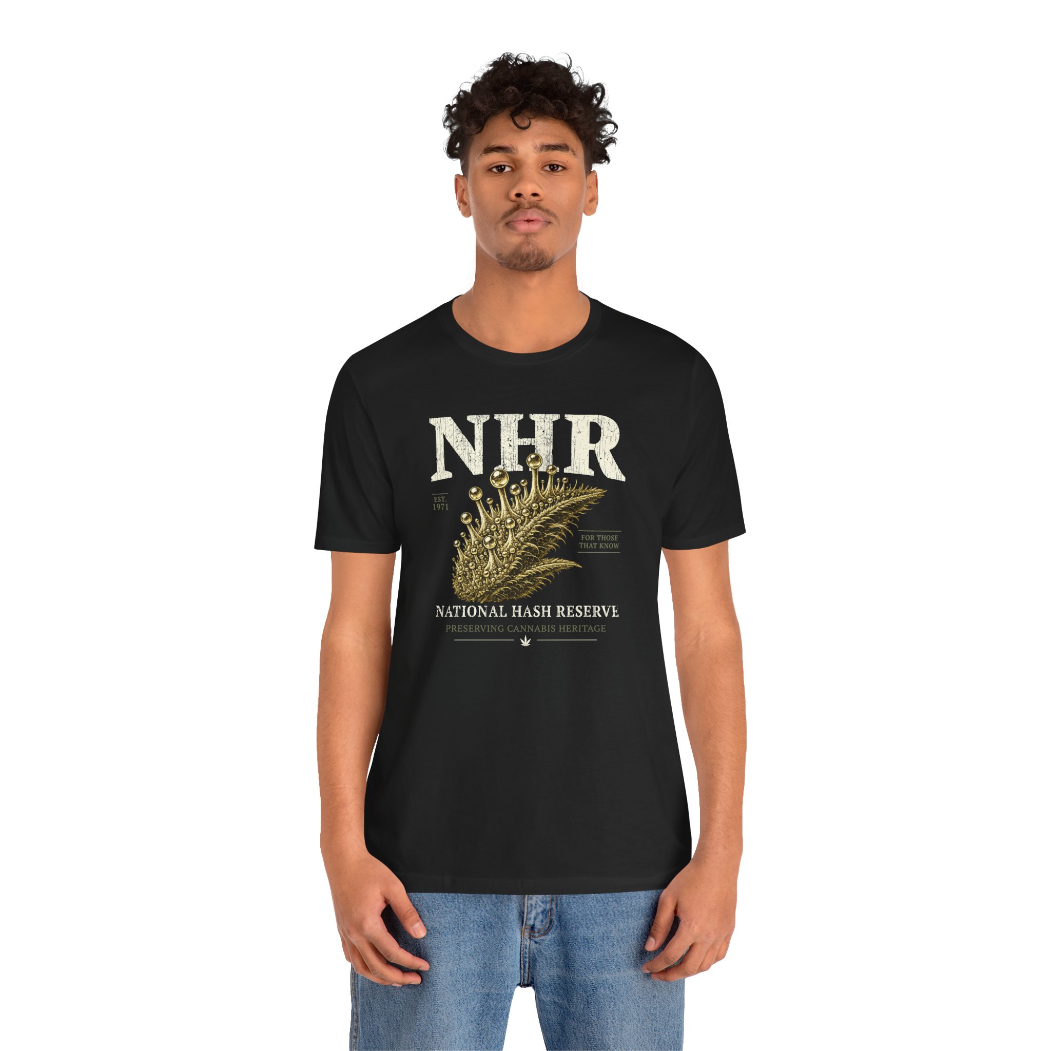 National Hash Reserve T-Shirt | Cannabis Heritage Tee | Hash Culture Shirt | Bella Canvas 3001 Graphic Tee | Stoner Streetwear Gift - Image 3