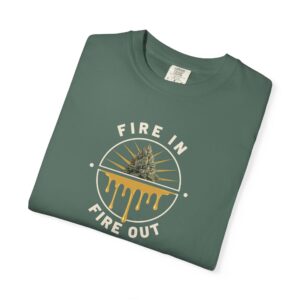 Fire In Fire Out Cannabis T-Shirt | Premium Solventless Hash Shirt | Rosin Culture Graphic Tee | Comfort Colors | Stoner Streetwear