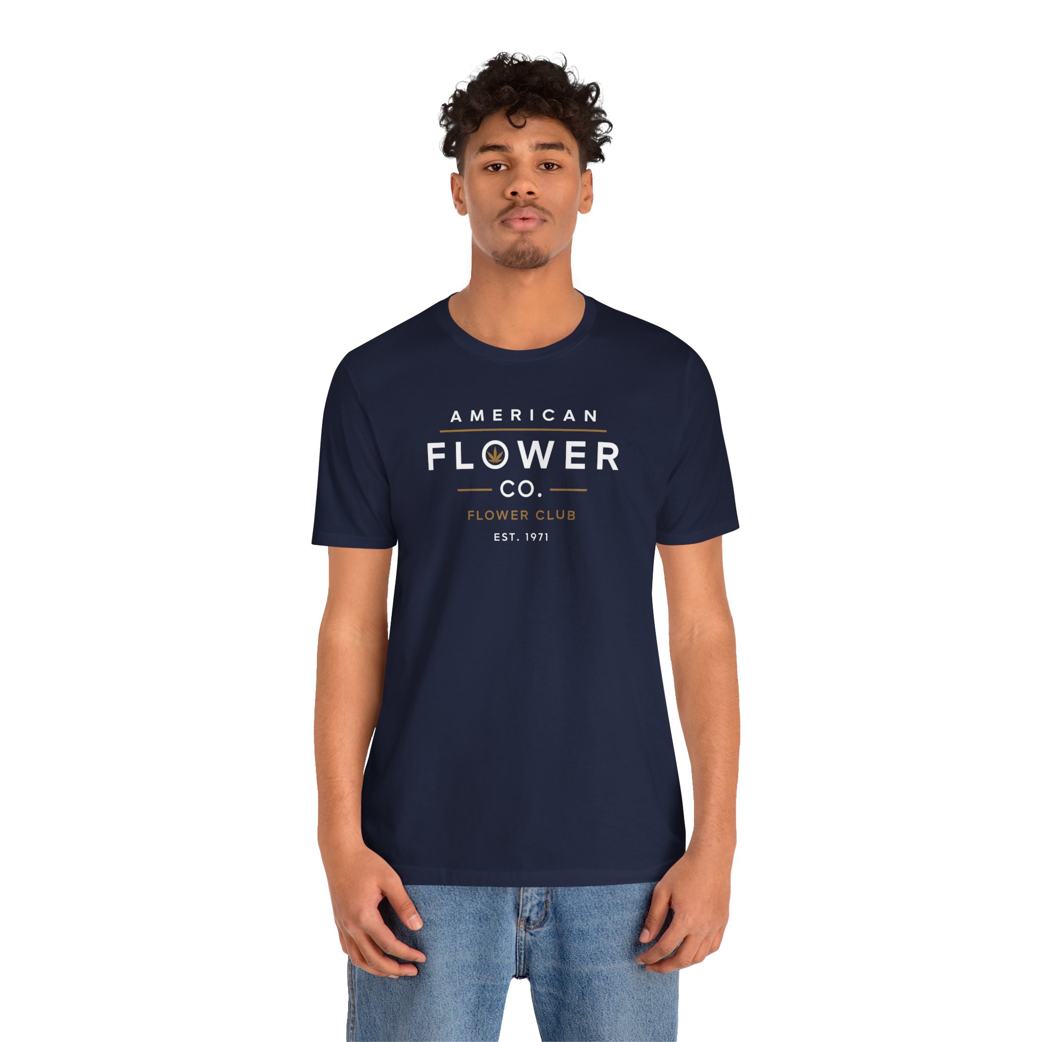 American Flower Co Shirt | Cannabis Lifestyle Tee | Flower Club T-Shirt | Vintage Streetwear | Bella Canvas 3001 Unisex Graphic Tee - Image 12