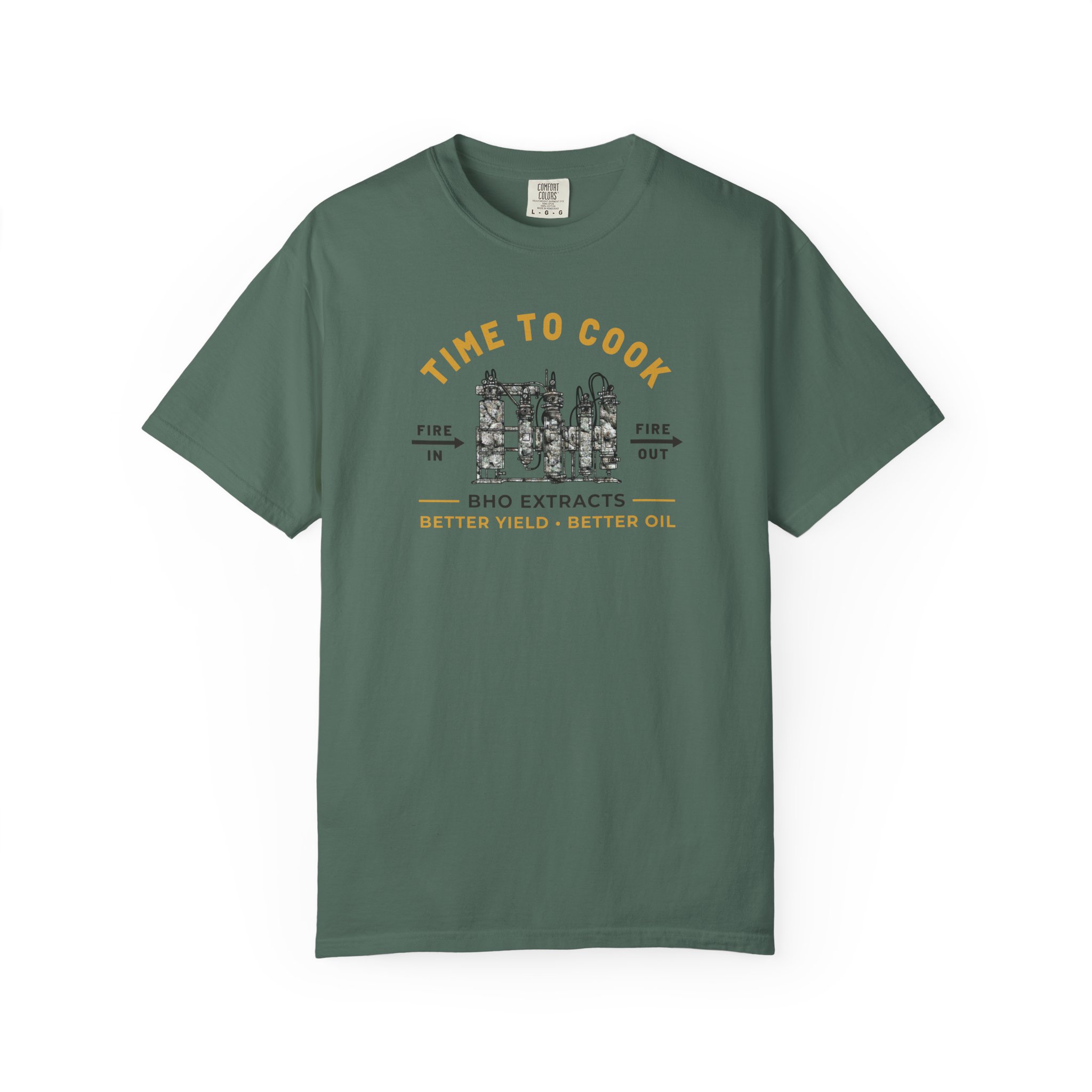 Cannabis Extraction T-Shirt | BHO Extracts Tee | Dab Shirt | Hash Maker Gift | Comfort Colors 1717 Graphic Tee - Image 8