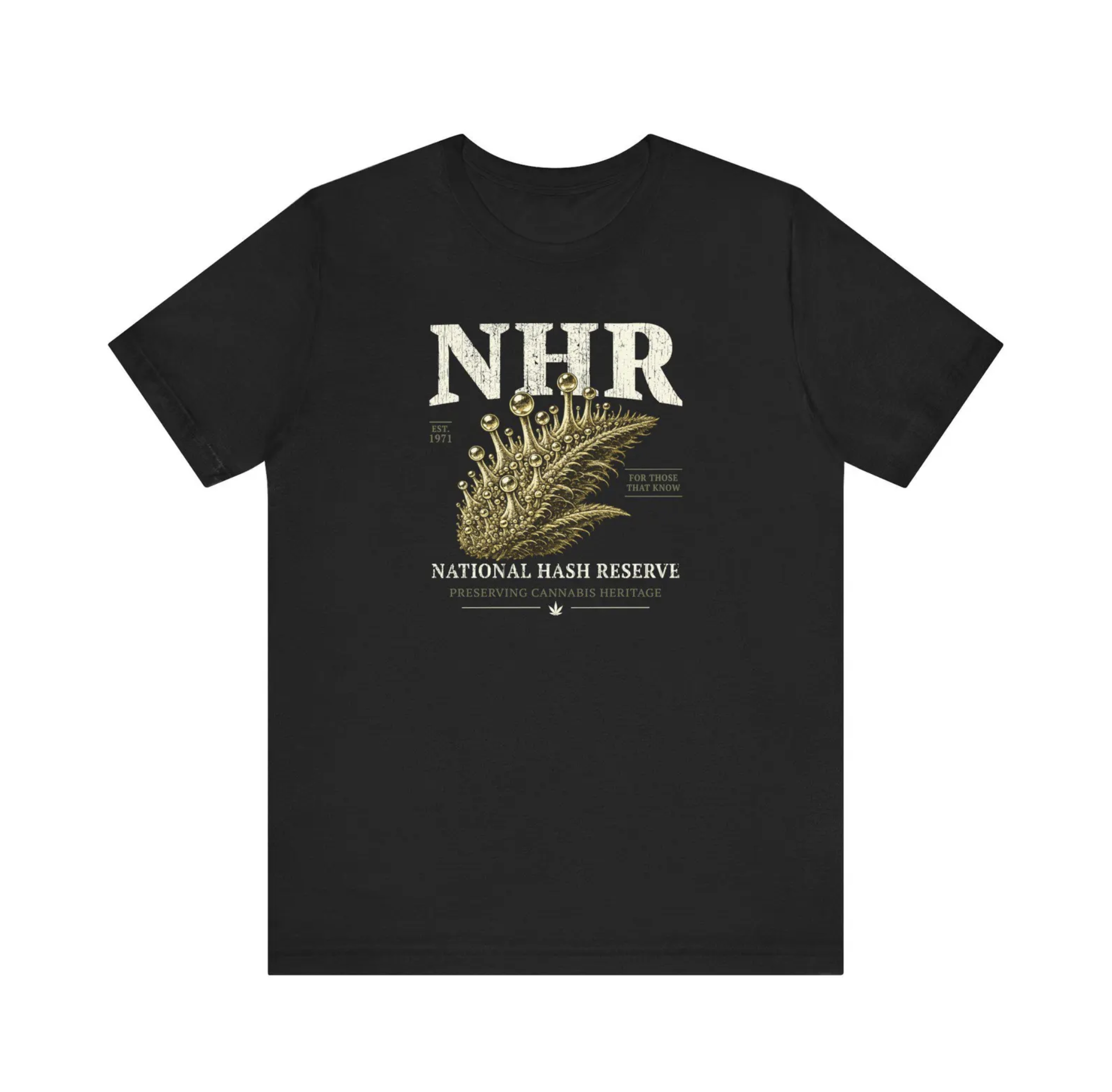 National Hash Reserve NHR Cannabis Lifestyle T-Shirt