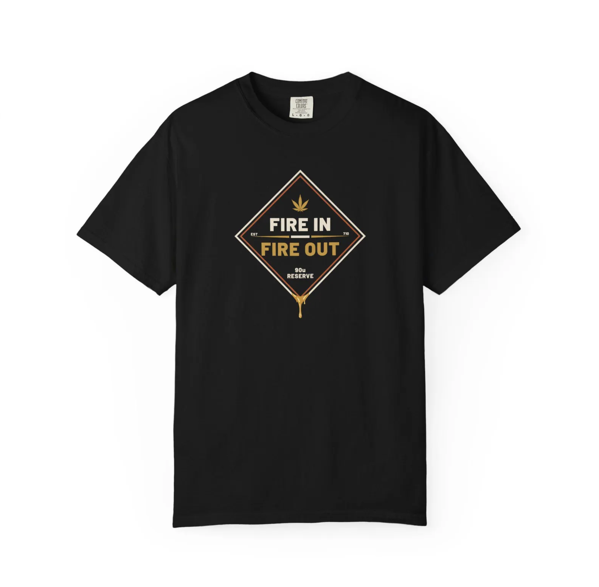 Fire In Fire Out Cannabis Rosin Culture Graphic T-Shirt