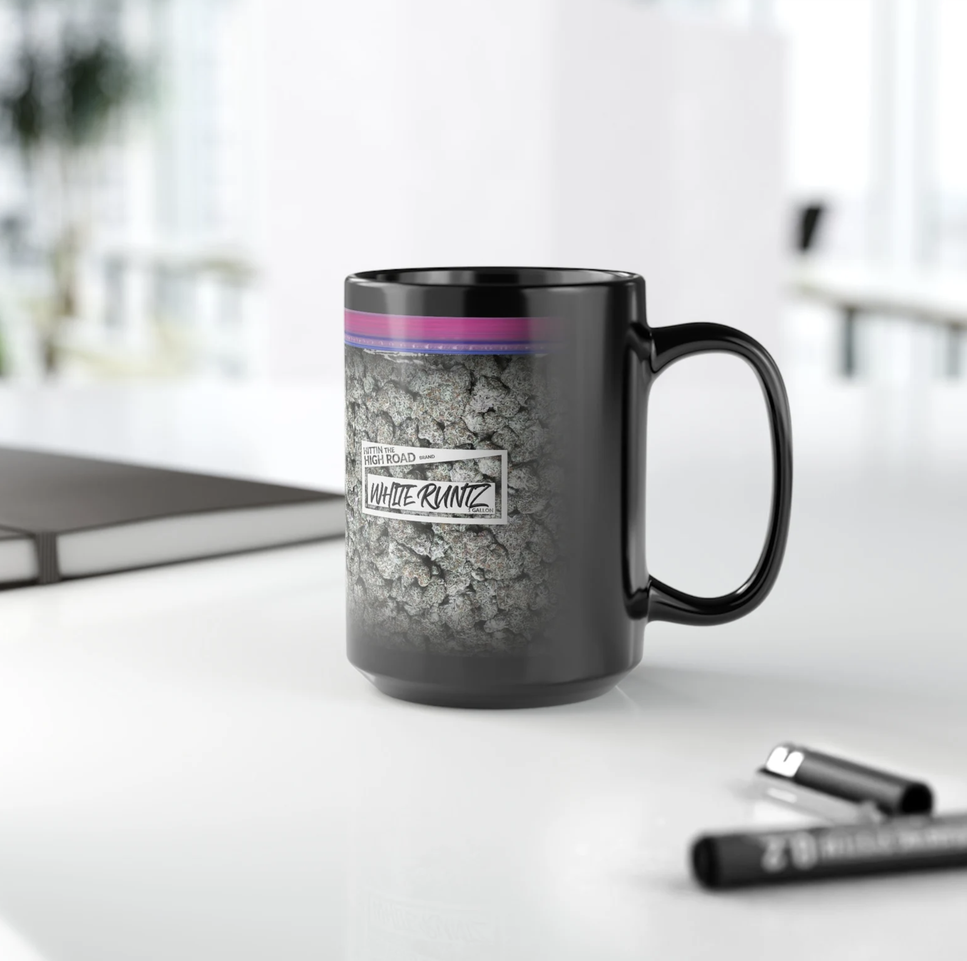 Cannabis and Coffee White Runtz Coffee Mug