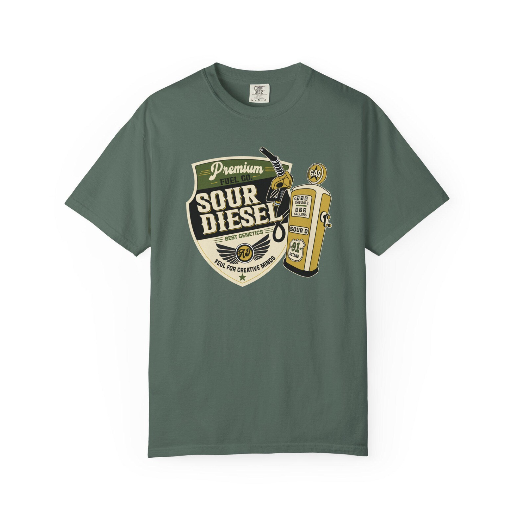 Sour Diesel Vintage Cannabis Strain T-Shirt